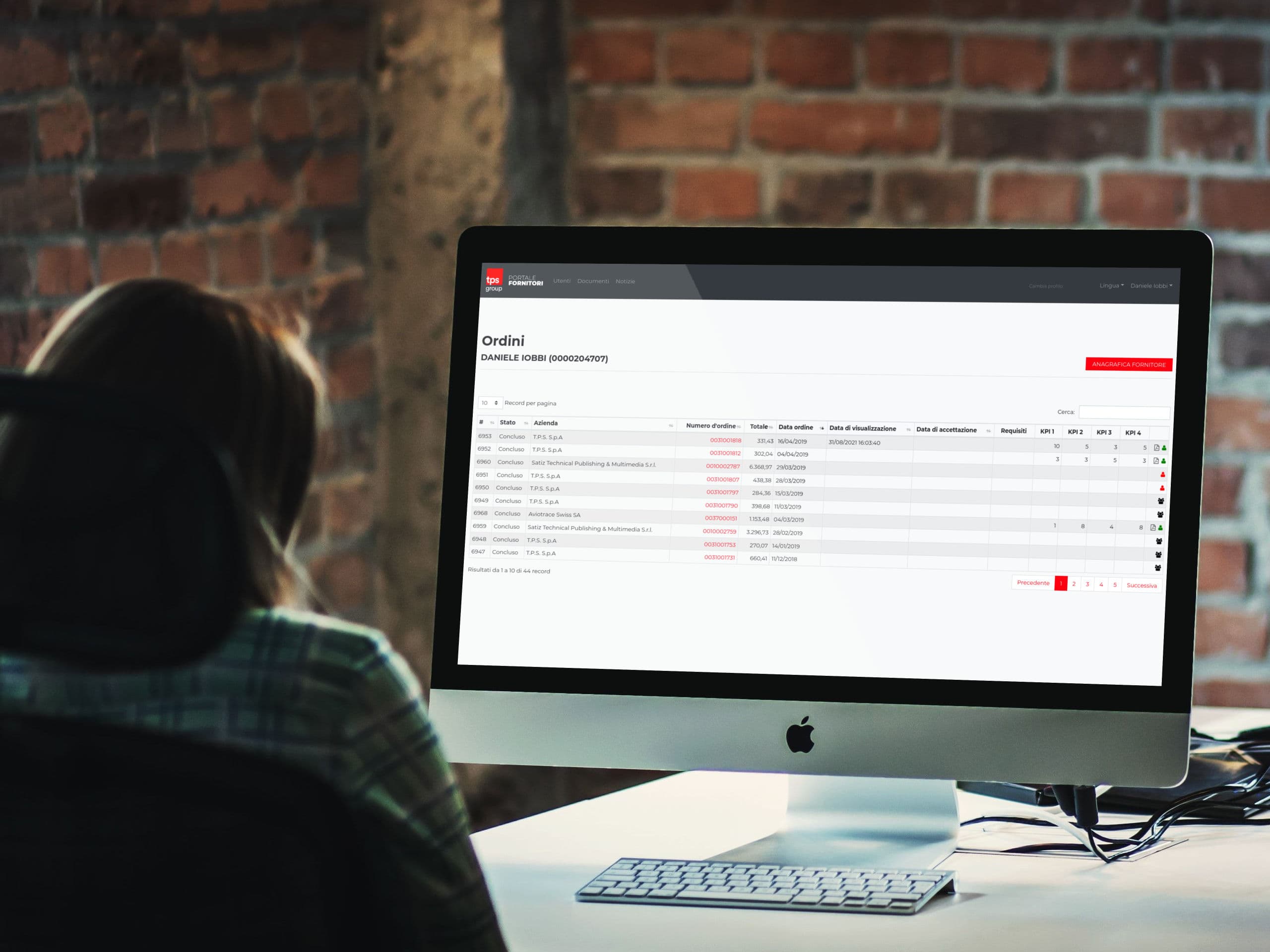 Portale fornitori di TPS Group